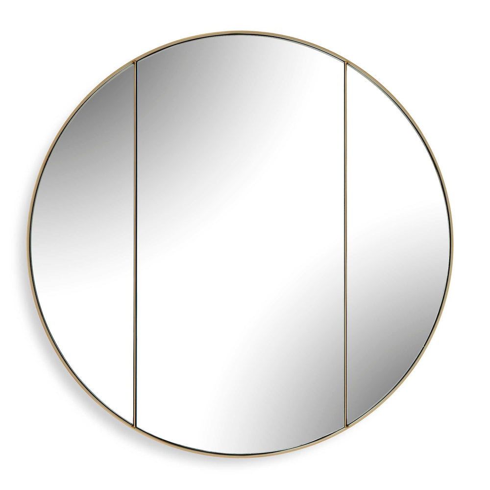 Amram Antique Brass Round Mirror Accessories Uttermost