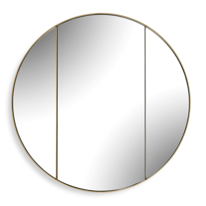 Amram Antique Brass Round Mirror Accessories Uttermost