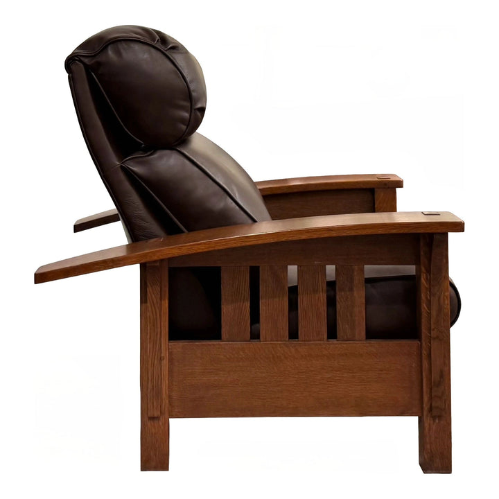 Bustle Back Bow Arm Morris Recliner Living Room Stickley
