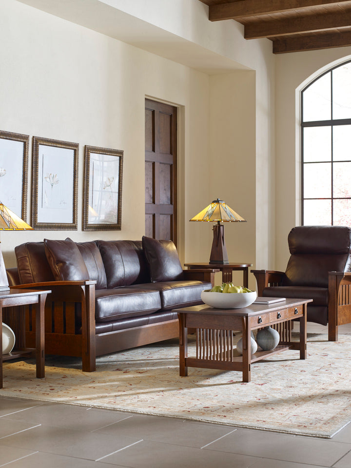 Mission 3 Drawer Cocktail Table Living Room Stickley