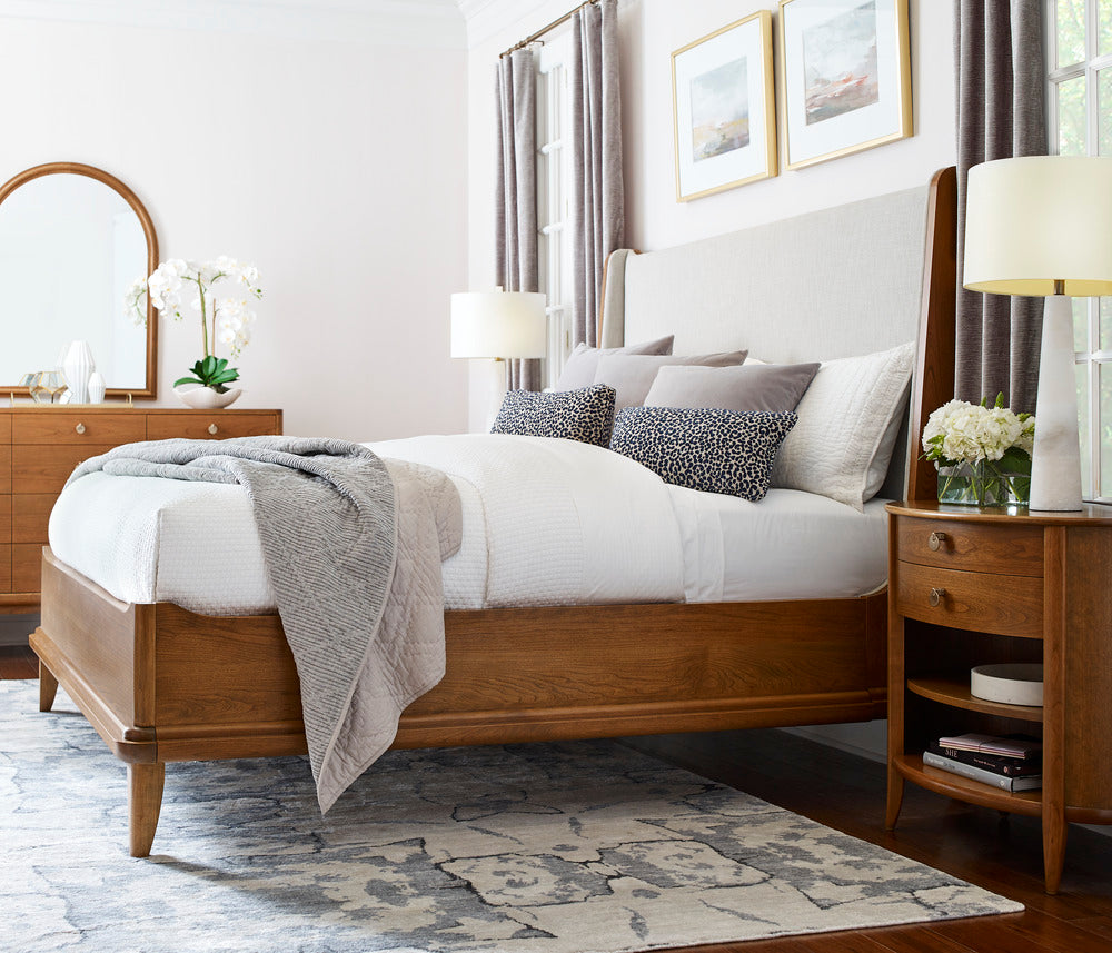 Martine Bed with Upholstered Headboard