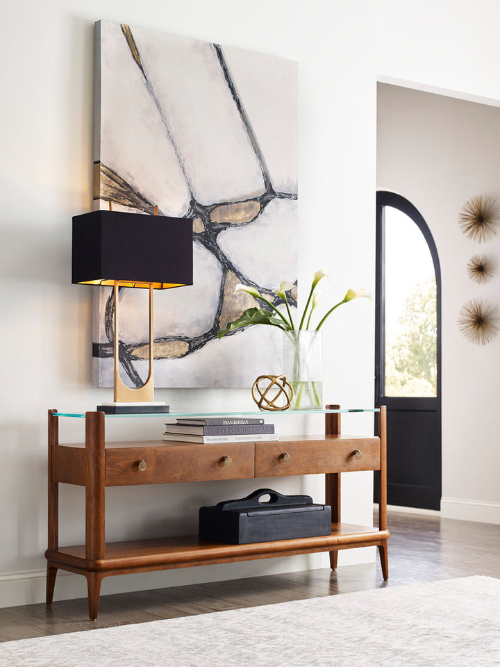 Martine Glass-Top Cocktail Table Living Room Stickley