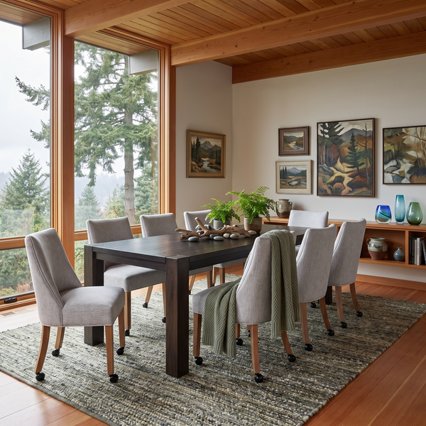 Dutton Dining Chair with Casters