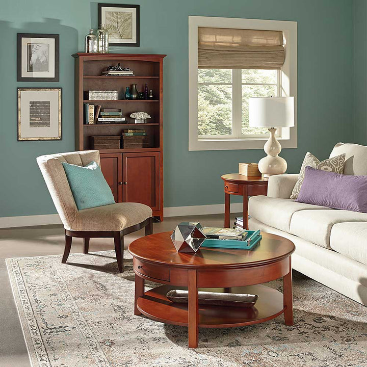 McKenzie Round End Table Living Room Whittier Wood