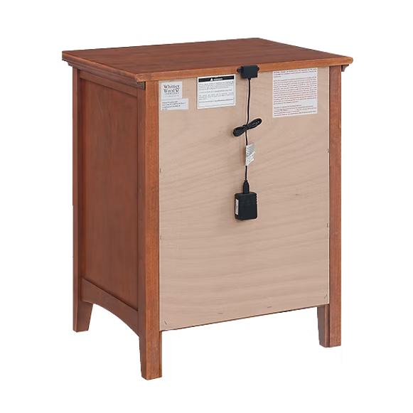 McKenzie 3-Drawer Nightstand Bedroom Whittier Wood