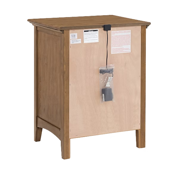 McKenzie 3-Drawer Nightstand Bedroom Whittier Wood