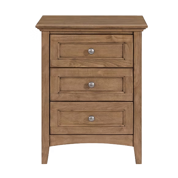 McKenzie 3-Drawer Nightstand Bedroom Whittier Wood
