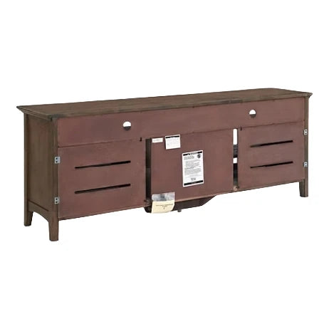 McKenzie 74" Sound Bar Media Console - Confirm glass or wood front Living Room Whittier Wood