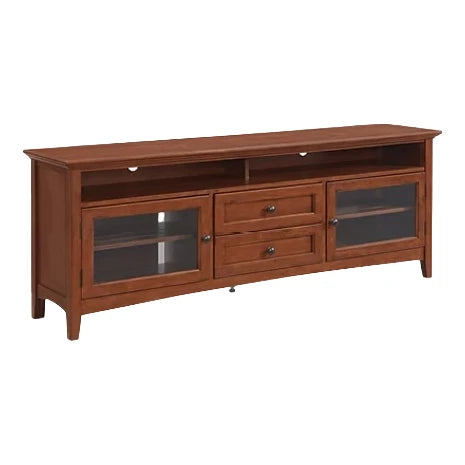 McKenzie 74" Sound Bar Media Console - Confirm glass or wood front Living Room Whittier Wood