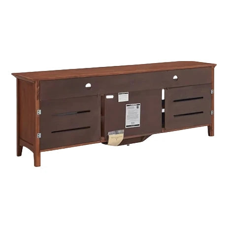 McKenzie 74" Sound Bar Media Console - Confirm glass or wood front Living Room Whittier Wood