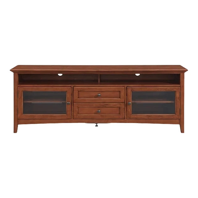 McKenzie 74" Sound Bar Media Console - Confirm glass or wood front Living Room Whittier Wood