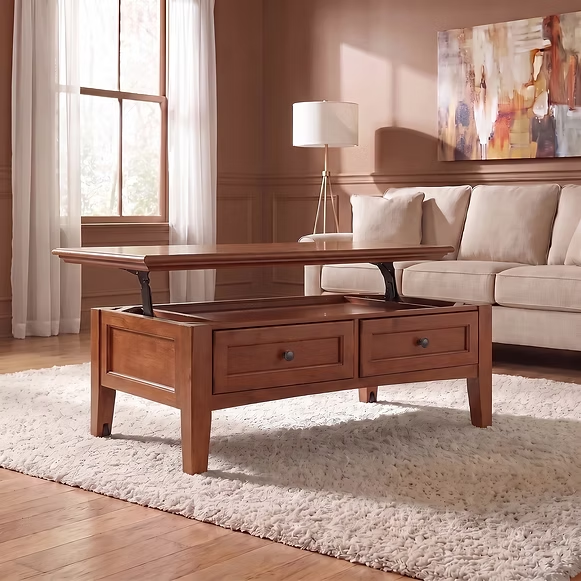 McKenzie Lift-Top Coffee Table Living Room Whittier Wood