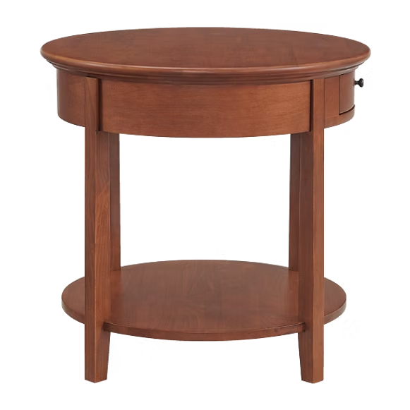 McKenzie Round End Table Living Room Whittier Wood