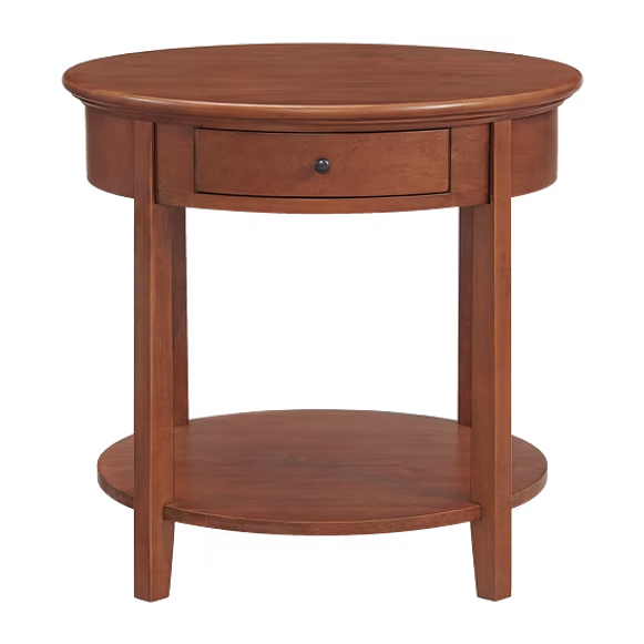 McKenzie Round End Table Living Room Whittier Wood