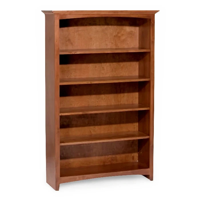 McKenzie 36" x 60" Bookcase Home Office Whittier Wood Glazed Antique Cherry