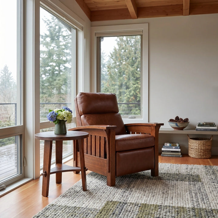 Mission Oak Power Wall Recliner Living Room Stickley
