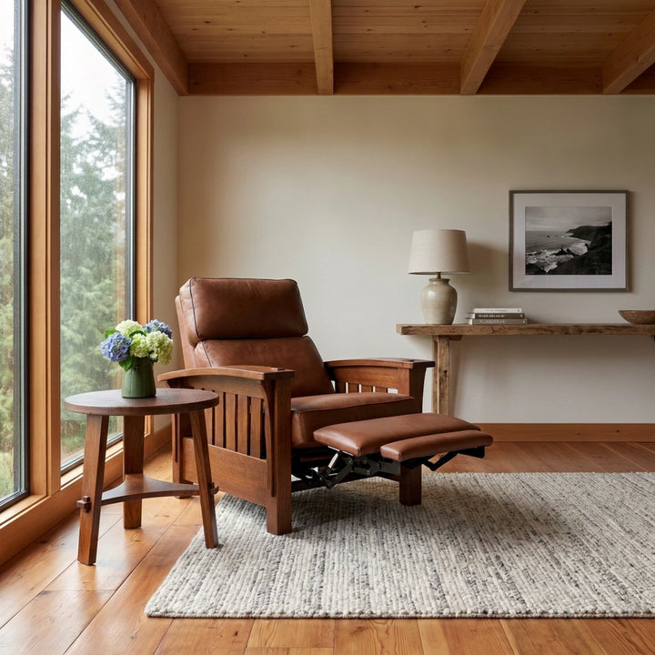 Mission Oak Power Wall Recliner Living Room Stickley