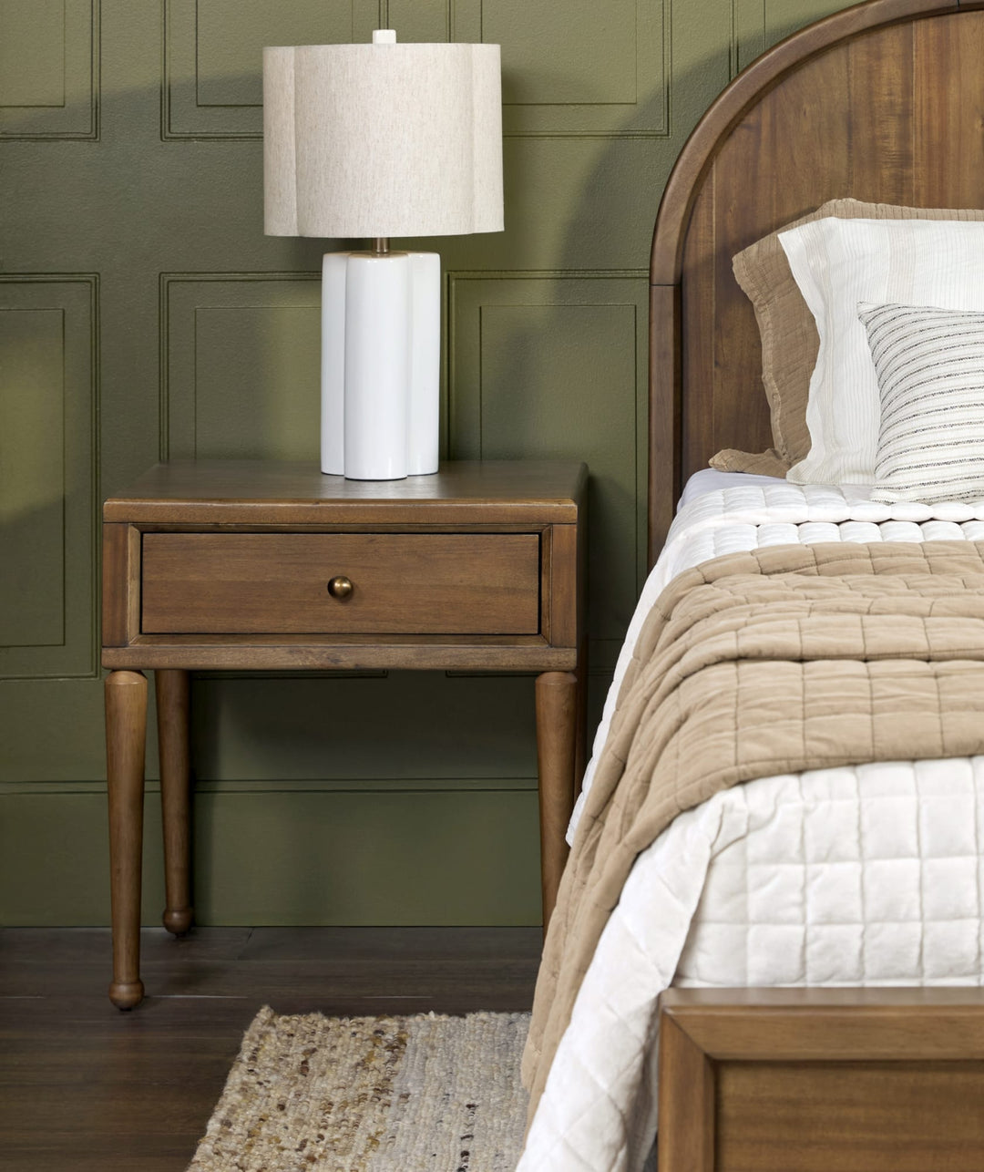 Langley 1-Drawer Nightstand Bedroom Modus Furniture