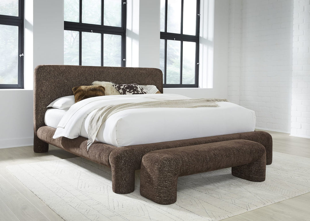 Mocoa Upholstered Platform Bed Bedroom Modus Furniture