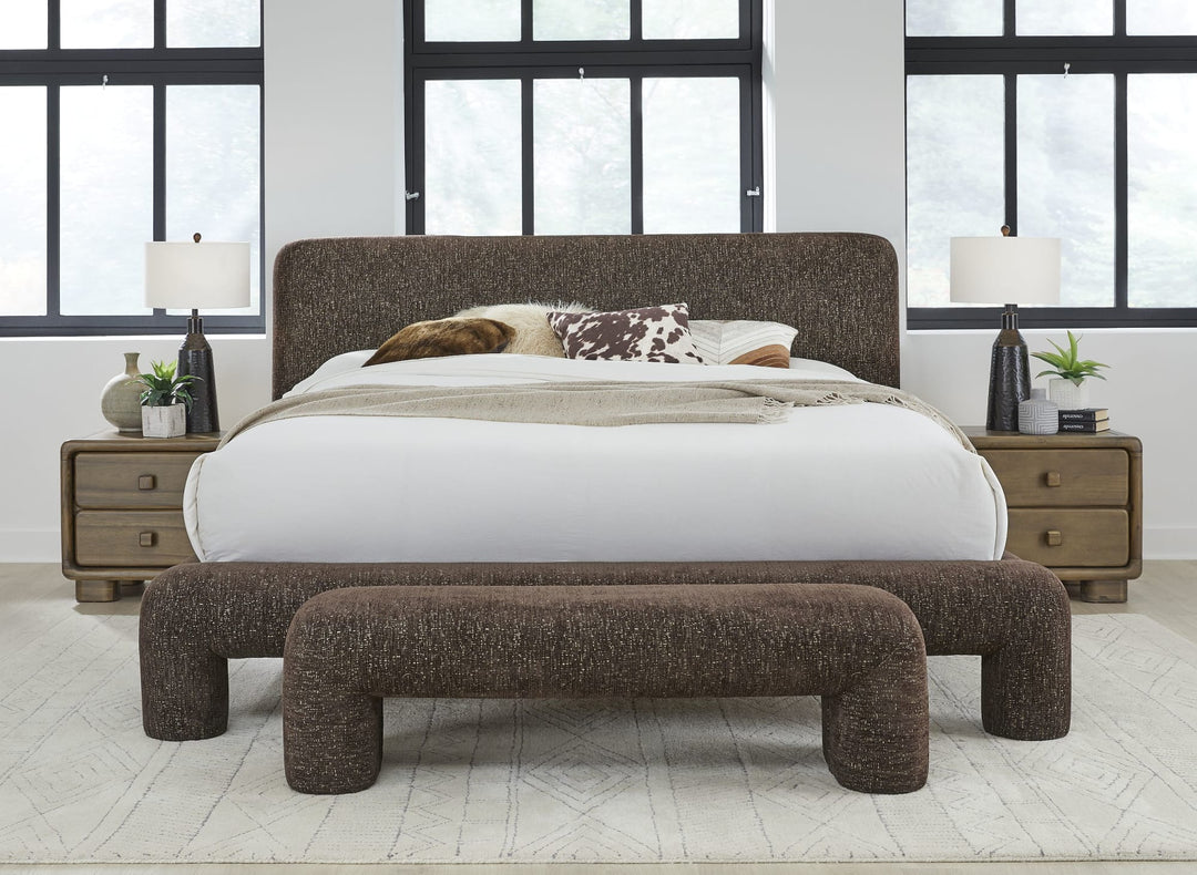Mocoa Upholstered Platform Bed Bedroom Modus Furniture