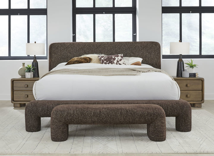 Mocoa Upholstered Platform Bed Bedroom Modus Furniture