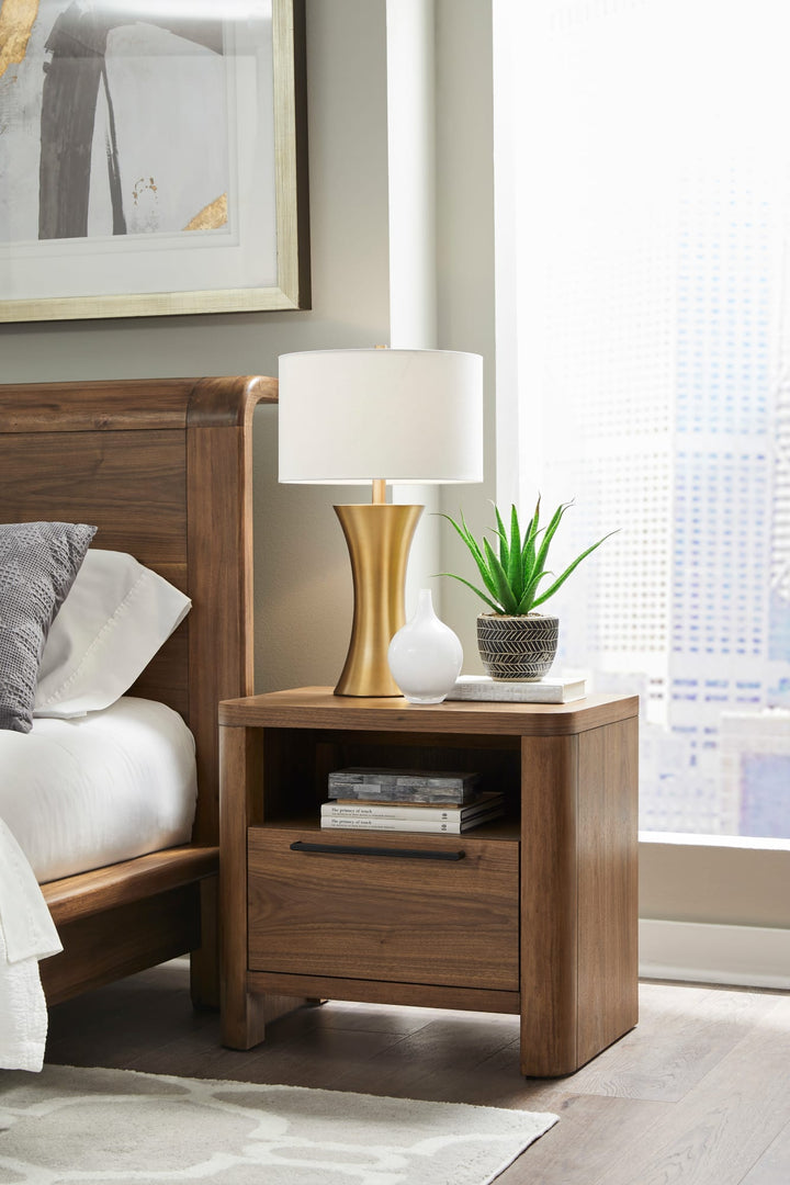 Totes One-Drawer Nightstand Bedroom Modus Furniture