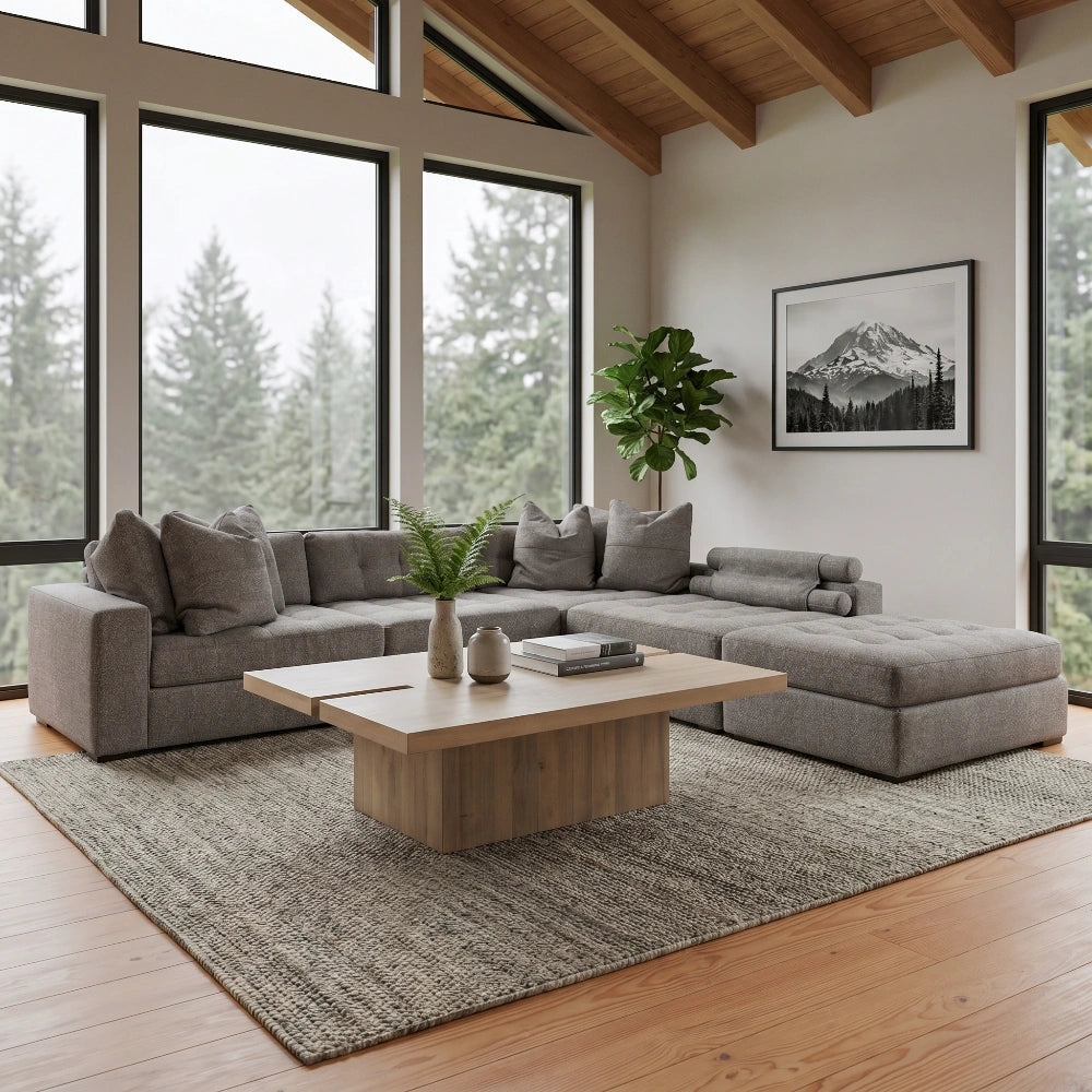 Noah 5 Piece Sectional Living Room Jonathan Louis