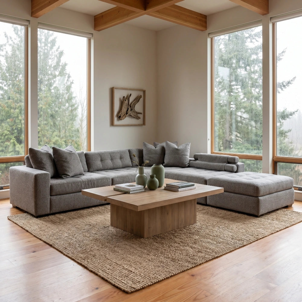 Noah 5 Piece Sectional Living Room Jonathan Louis