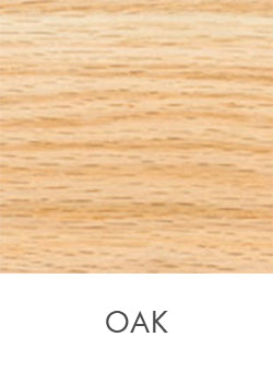 Sample of oak wood showing grain in a natural finish