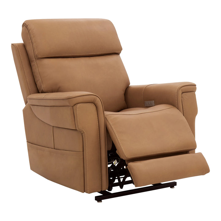 Lyra Lift Chair with Power Recline, Headrest and Lumbar Living Room Hooker Furniture Sahara Havana