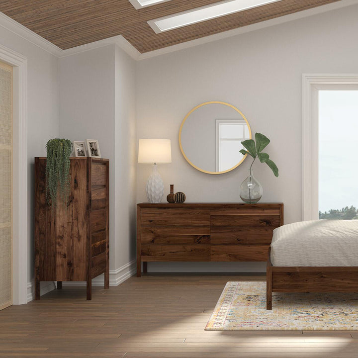 Cascade Rustic Walnut Dresser Bedroom Seldens   