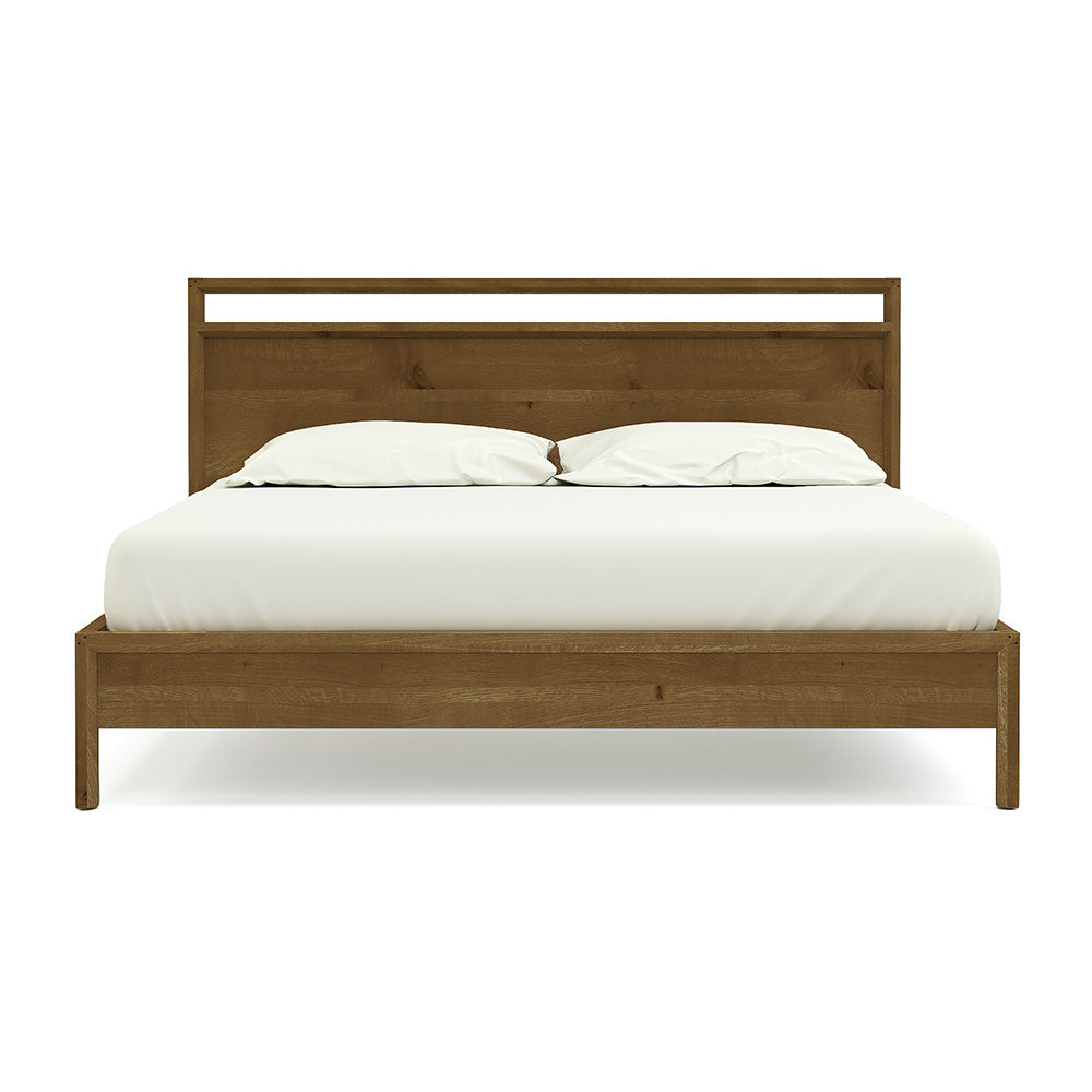 Columbia Rustic Oak Platform Bed Bedroom Seldens   