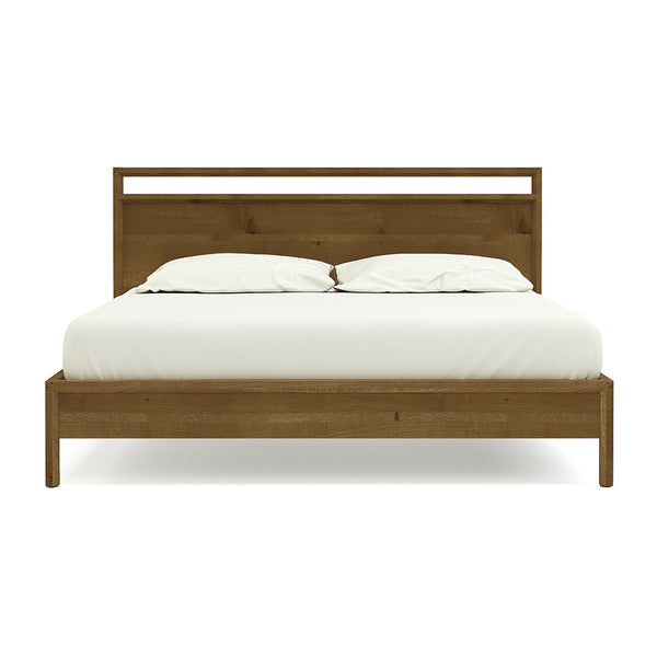 Columbia Rustic Oak Platform Bed