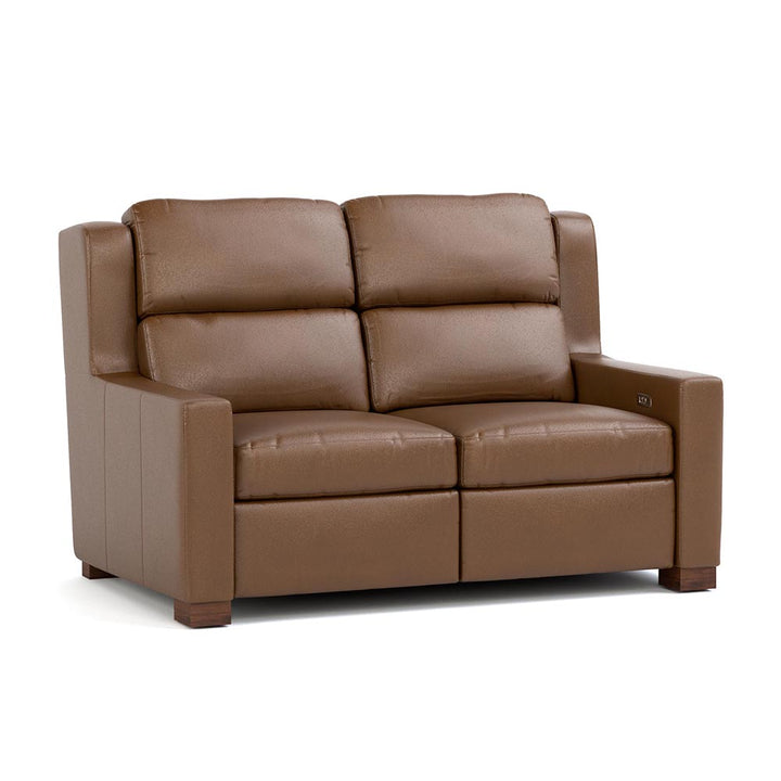 Woodlands Track Arm Motion Loveseat Living Room Stickley Selvano Bark  