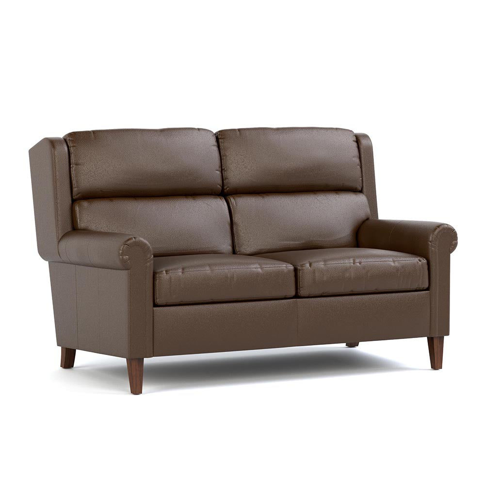 Woodlands Small Roll Arm Loveseat Living Room Stickley Selvano Chestnut  