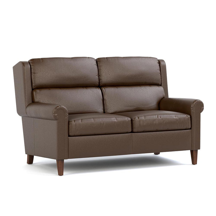 Woodlands Small Roll Arm Loveseat Living Room Stickley Selvano Chestnut  