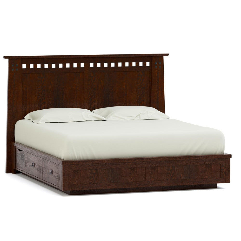 Highlands Platform Storage Bed Bedroom Stickley Queen None 031 Centennial