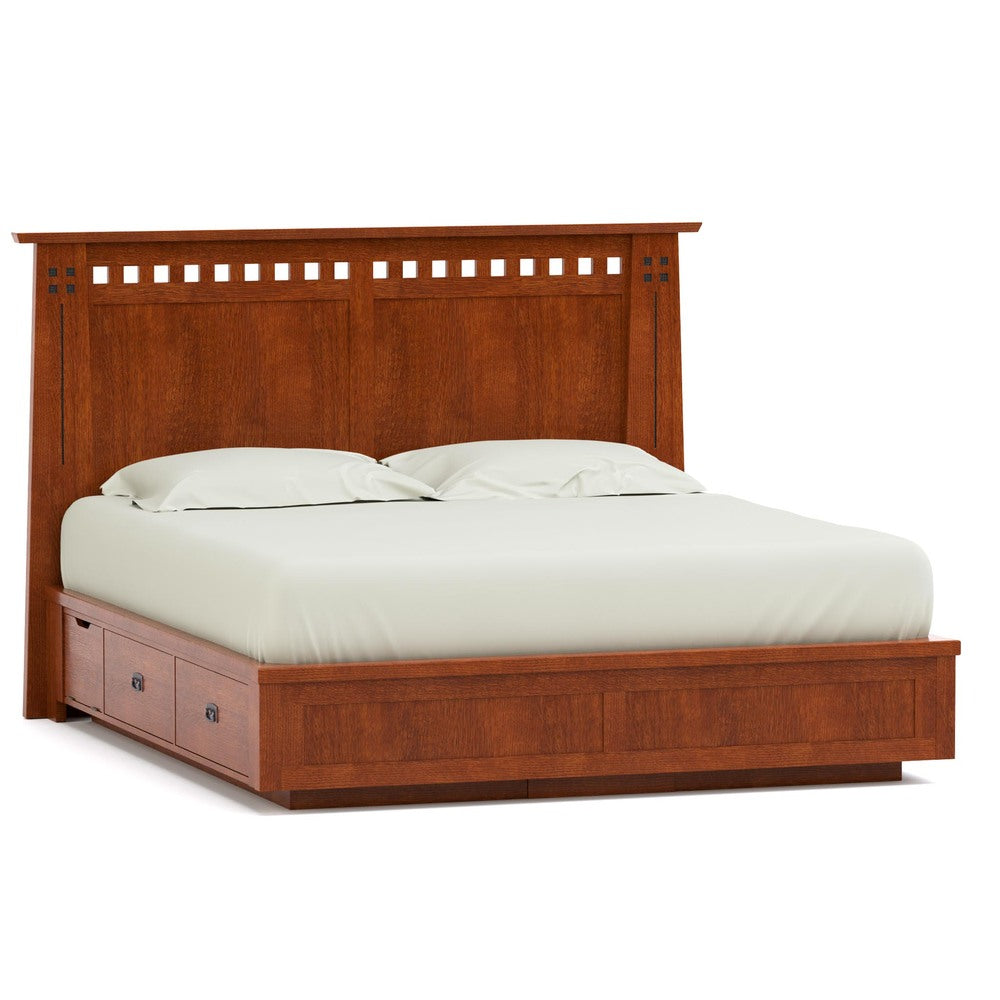 Highlands Platform Storage Bed Bedroom Stickley Queen None 032 Onondaga