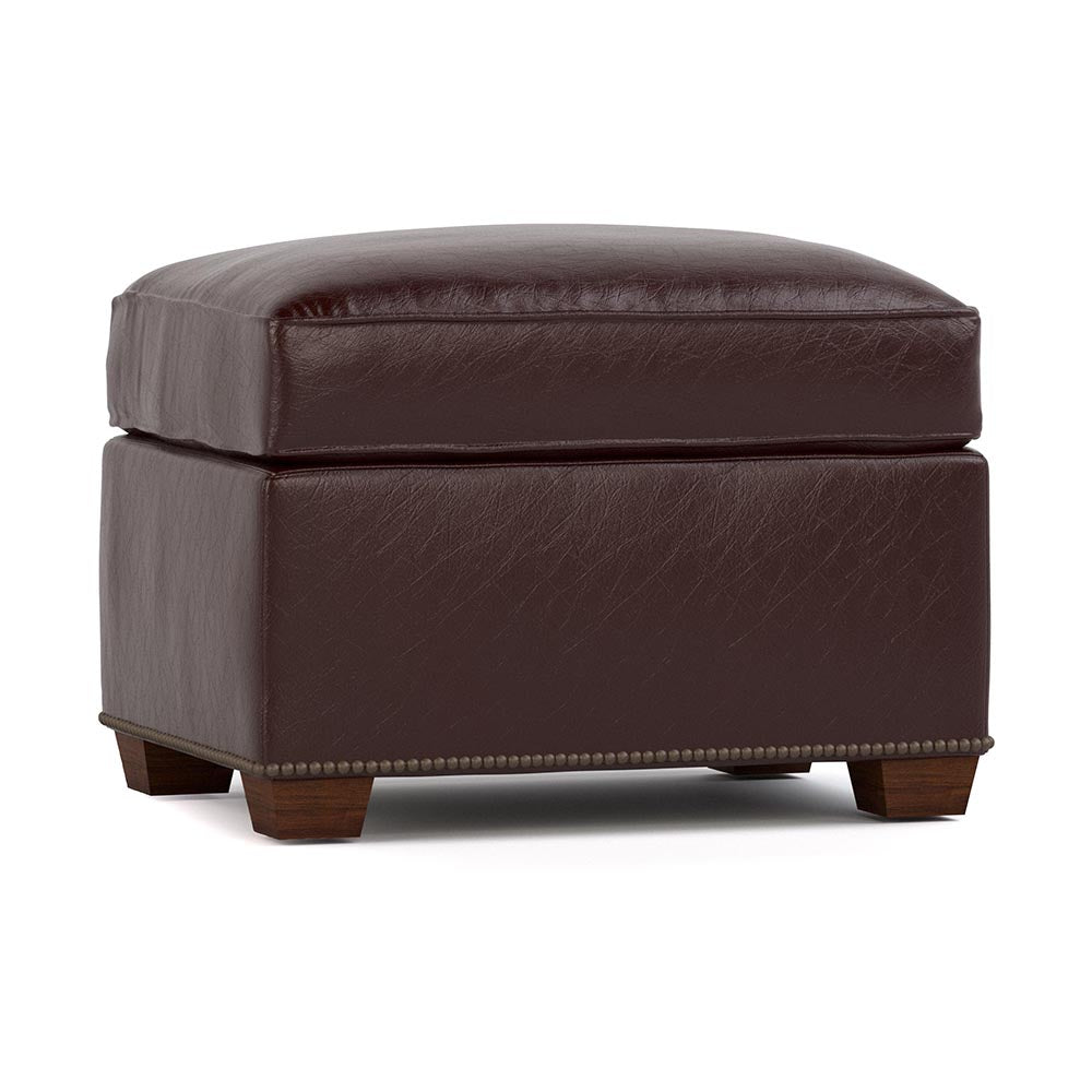 Wharton Ottoman Living Room Stickley Durango Bordeaux  