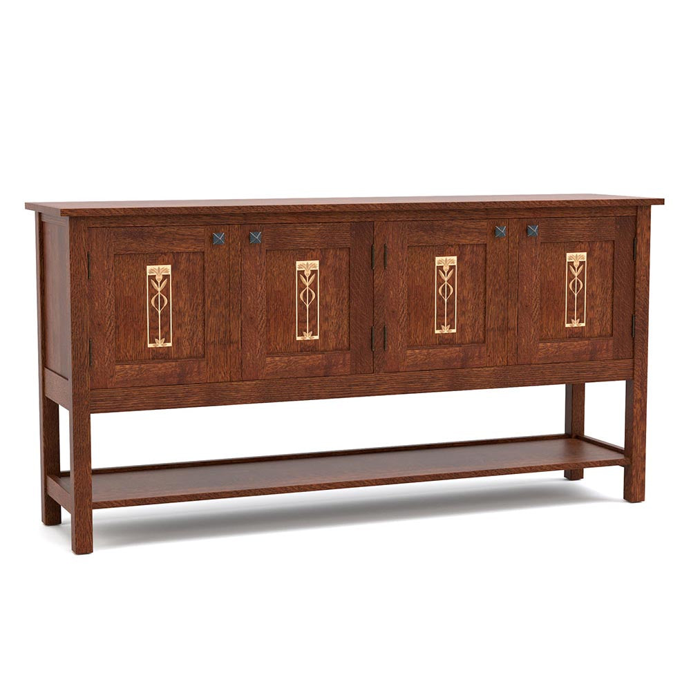 Meadowflower Four-Door Sideboard Dining Room Stickley   