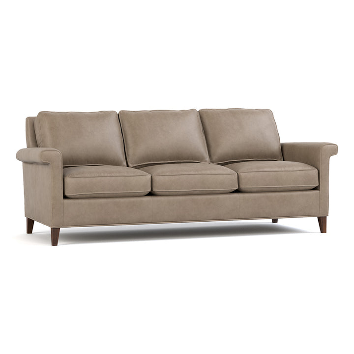 Origins Belleville Leather Sofa Living Room Stickley Alameda Fumo  