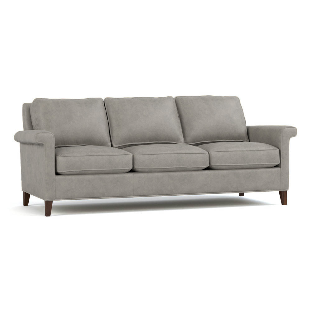 Origins Belleville Leather Sofa Living Room Stickley Alameda Gray Matters  