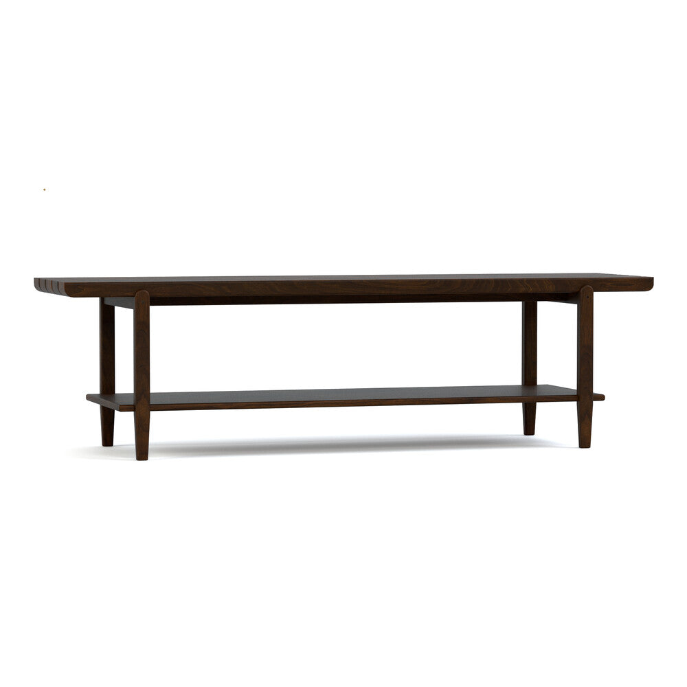 Hudson Valley Slatted Bench Living Room Stickley