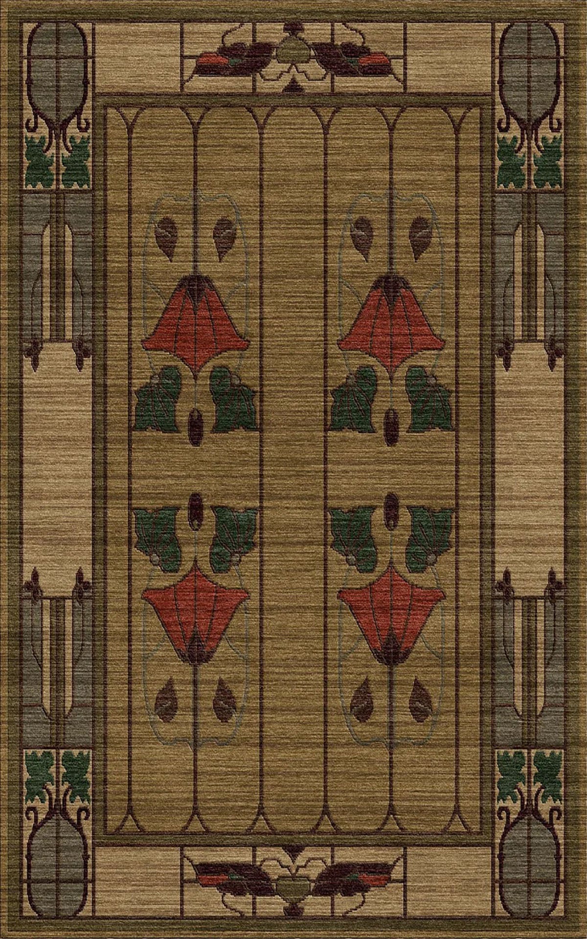 Stickley | Garden Window | RU-1525: Moss Area Rug Area Rug Stickley