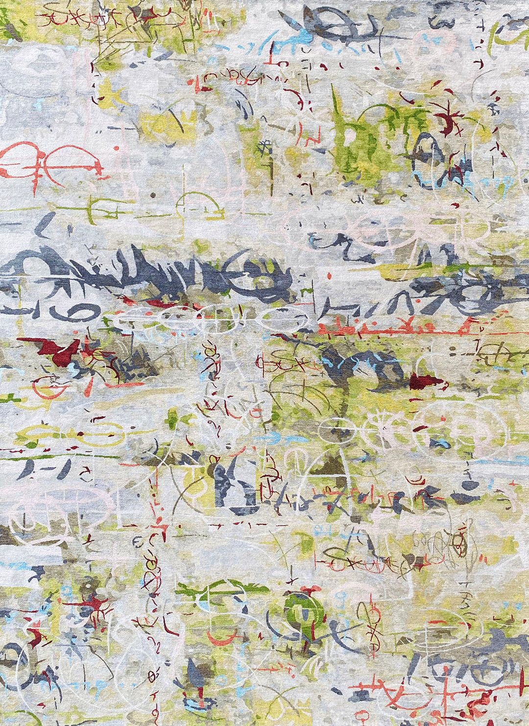 Modern Masters | Graffiti | Riona 13180: Green Area Rug Mafi Rugs