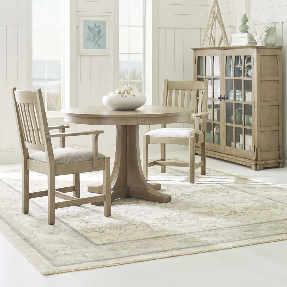 Mission Round Pedestal Dining Table