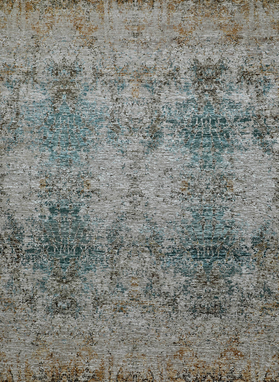 Modern/Transitional Beige/Tan Wool Area Rug: Mafi Signature Husk SNG-12 (Hand-Knotted Area Rug)