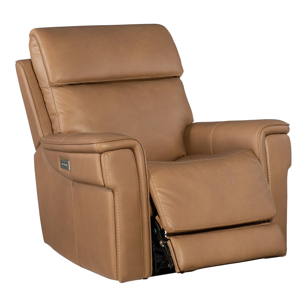 Lyra Zero Gravity Power Recliner Living Room Hooker Furniture Sahara Sandalwood