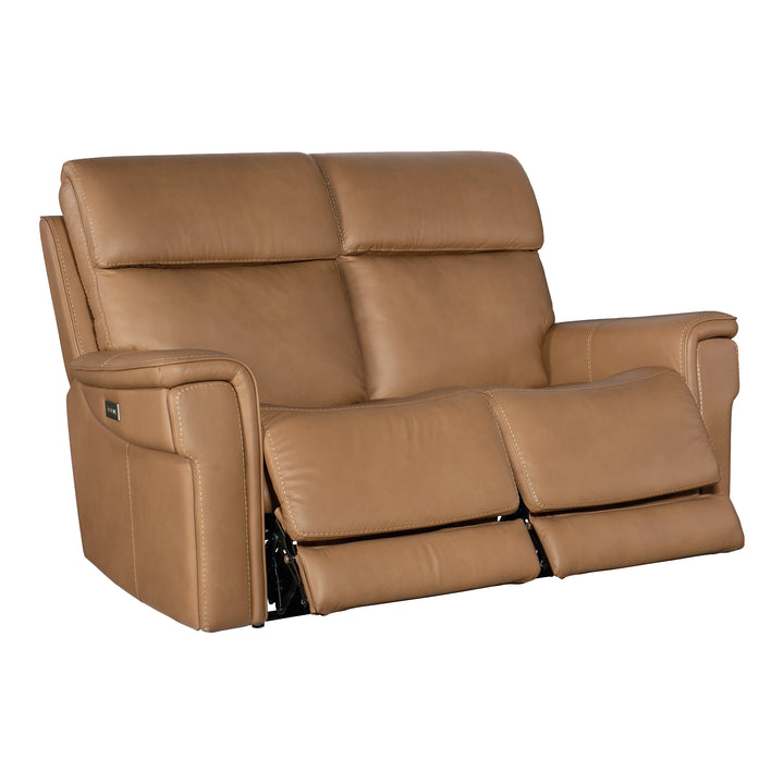 Lyra Zero Gravity Power Loveseat Living Room Hooker Furniture Sahara Sandalwood