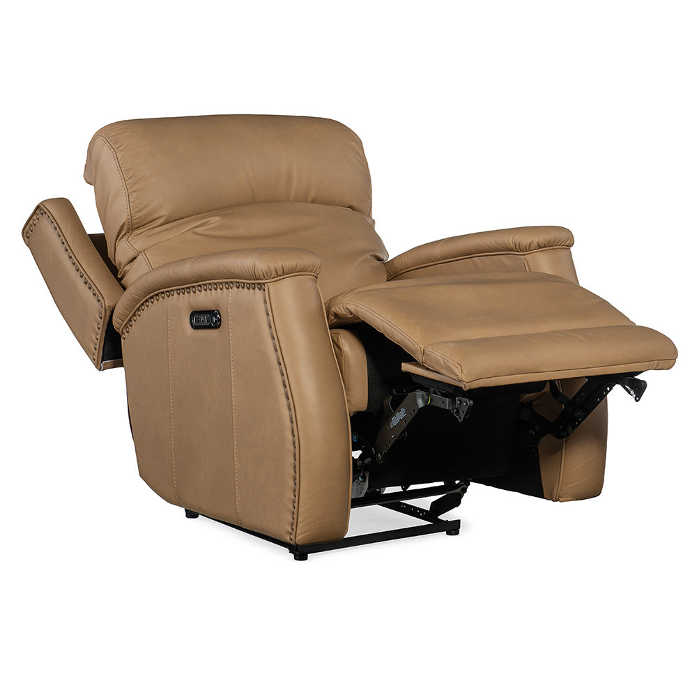 Rhea Zero Gravity Power Recliner with Power Headrest Living Room Hooker Furniture   